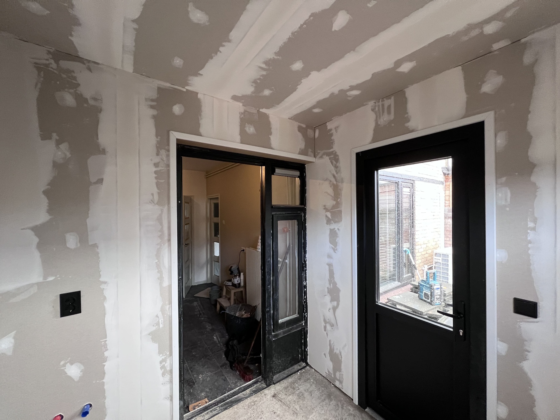 Tijdens afbouw