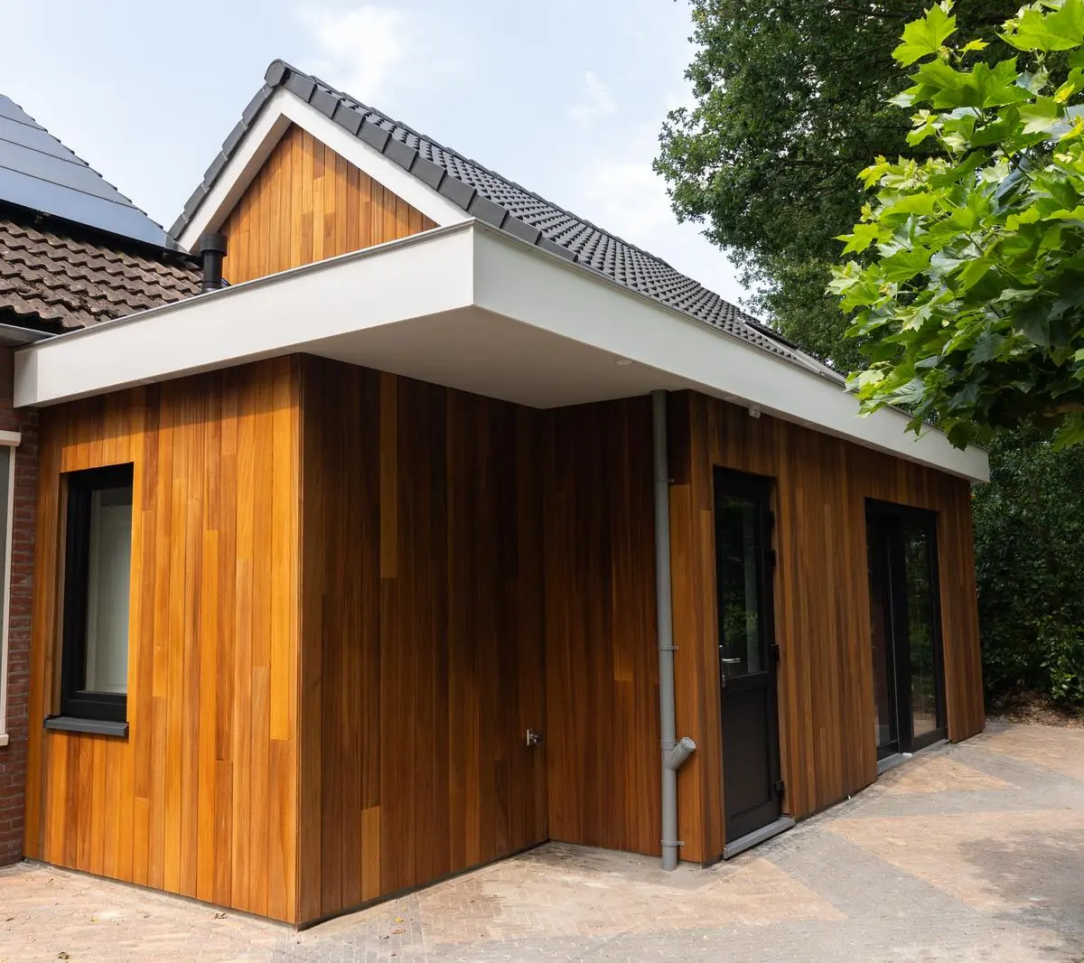 Aanbouw met open keuken